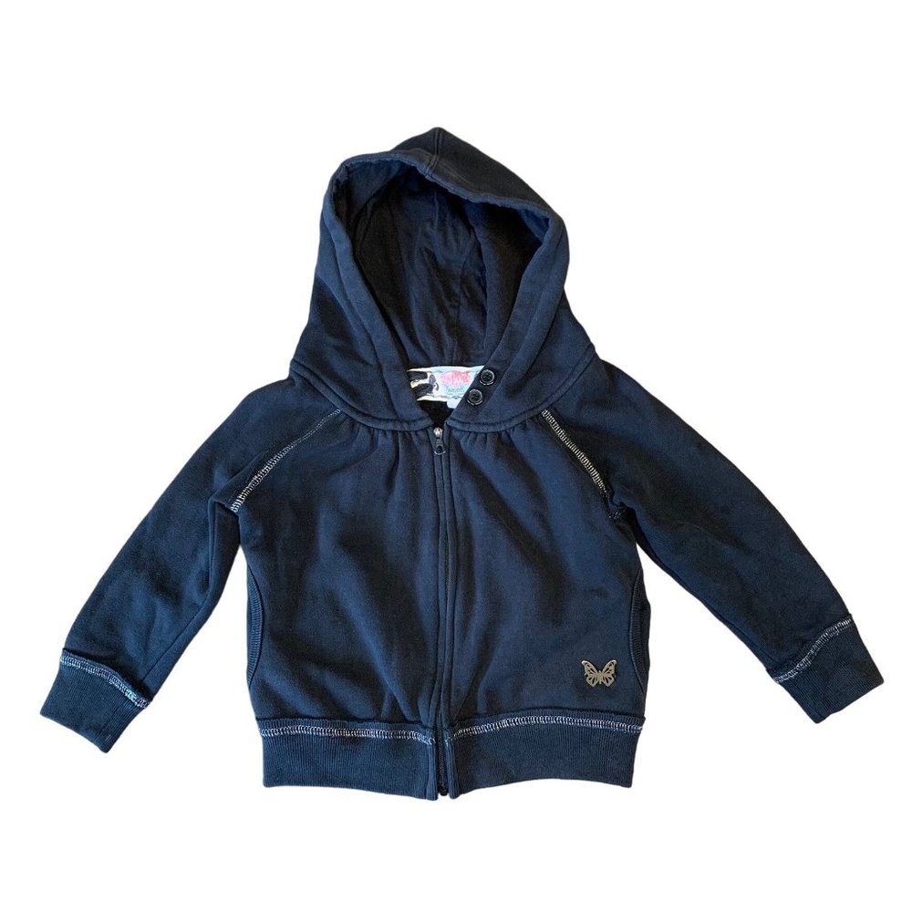 GUMBOOTS Australia Girls Black Hoodie Jacket 4-5 4T Cotton Toddler Girl Sweater